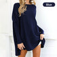 ❤️‍🔥50% OFF🏆Women's Solid Color Long Sleeve Round Neck Blouse