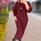 🔥Hot Sale-50% Off🎁Women's Solid Color Pocket Round Neck Long Sleeve Dress