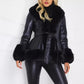 💫Heavy Workmanship💖Women's Faux-Leather Coat with Faux-Fur Collar