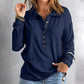 🏆2025 New Arrival🍂Women's Casual Comfortable Button V-Neck Lapel Bottom Shirt