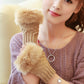 💕BUY 1 GET 1 FREE🔥Fuzzy Soft Knit Warm Fingerless Gloves