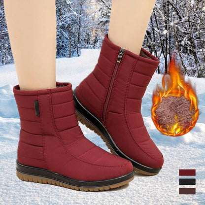 🏆Women's Plush-Lined Non-slip Waterproof Snow Boots