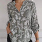 💗2025 New Arrival Pre-Sale🌸 Women's Floral Print Long Sleeve Blouse with Sequin Pocket