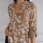 💗2025 New Arrival Pre-Sale🌸 Women's Floral Print Long Sleeve Blouse with Sequin Pocket
