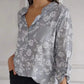 💗2025 New Arrival Pre-Sale🌸 Women's Floral Print Long Sleeve Blouse with Sequin Pocket