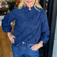 🔥2025 HOT SALE🔥 Women’s Loose Blouse with Ruffle Mock Neck