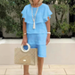 ❤️‍🔥Mother‘s Day Sale-50% Off💖Ruffle Short Sleeve Knee-Length Chiffon Dress