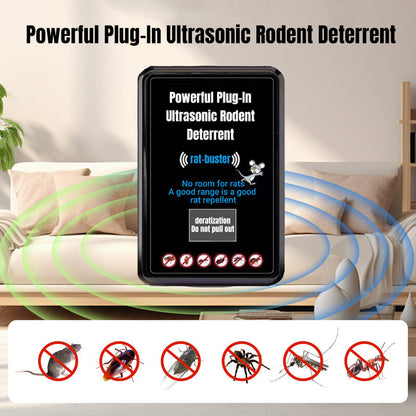 🔥Hot Sale 49% 0FF🔥Powerful Plug-In Ultrasonic Rodent Deterrent