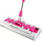 🏆Flat Mop with Stainless Steel Handle with Reusable Washable Mop Cloths