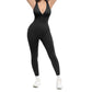 🌟50K+ SOLD!🌷High-Stretch V-Neck Jumpsuit – All-day ease for fitness & beyond. Breathable, flexible & effortlessly chic. Your go-to for movement. 🧘‍♀️💫