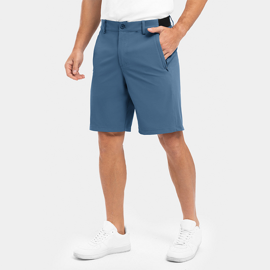 📢50% OFF !!!⏰Men's Solid Color Flat Front Shorts