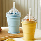 🥤 Save 50%! 🧊 2‑in‑1 Silicone Ice Cup – XL ice balls, straw & BPA‑free ✨