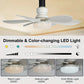 🎁BUY 2 FREE SHIPPING🎁2-IN-1 PORTABLE CEILING FAN & LIGHT with Remote Control