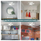 🎁BUY 2 FREE SHIPPING🎁2-IN-1 PORTABLE CEILING FAN & LIGHT with Remote Control