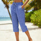 🌊SUMMER HOT SALE 50% OFF 💖Women's Summer Plaid Capri Pants
