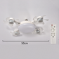 🏆LAST DAY SALE 50% OFF!! 🌬️💡Foldable LED Ceiling Fan Light with Remote Control, E27 Socket Compatible, Adjustable Lighting & Functions🏡✨