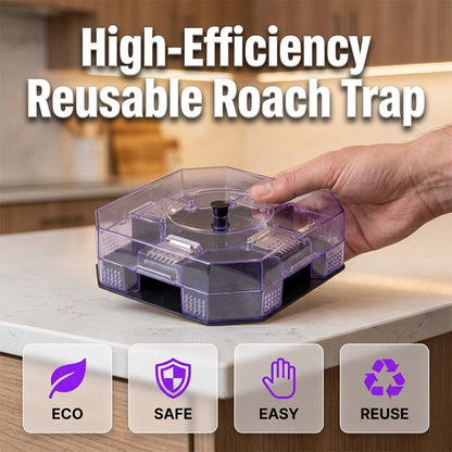 🔥LAST DAY SALE ONLY ￡6.99!!🔥 No More Toxic Sprays! Reusable Roach Trap – Catch & Release (or Dispose) Safely