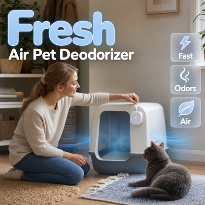 🔥 LIMITED-TIME SALE ONLY ￡13.99! ✨🌬️Smart Pet Odor Eliminator with Hanging Strap – 50% OFF! Silent. Smart. Smell-Gone. 🇬🇧🐾