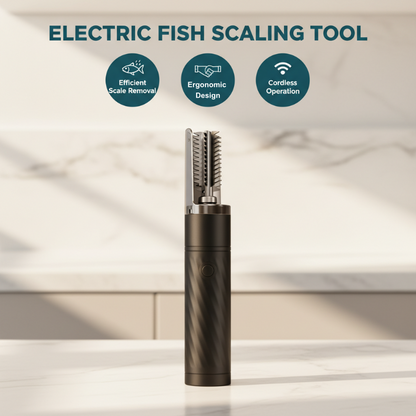 🐟 50% OFF! ⚡ Cordless Electric Fish Scaler – 304 steel & IPX7 waterproof ✨