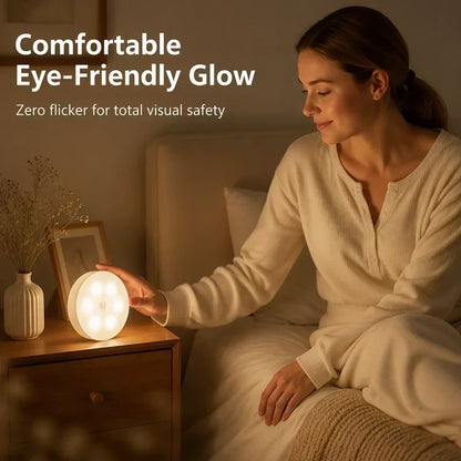 💡50% OFF NOW! Magnetic Wireless LED Motion Sensor Night Light – Eye-Caring Flicker-Free Cabinet Lamp, Rechargeable Stick-On Night Light for Bedroom, Staircase, Closet & Emergency
