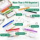 🥳2026 HOT SALE💞UP TO 50% OFF!!💊 A8 Waterproof 14 Color-Coded Pill Pouches Organizer – Portable Binder-Style Weekly Travel Medicine Storage Case for Pills, Vitamins & Supplements