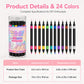 💕LAST DAY-50% OFF🌈24 Colors Dual Ended Nail Art Pens Set🪄🎨