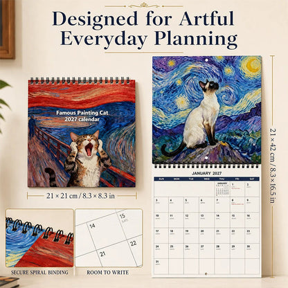 💥New Product 50% Off🎁🐱2027 Funny Cat Meme Calendar 📆🌟