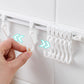 🪝No-Drill Track Hooks: 10 Sliding Hooks, Strong Adhesive, Space-Saving | 30/40cm