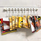 🪝No-Drill Track Hooks: 10 Sliding Hooks, Strong Adhesive, Space-Saving | 30/40cm