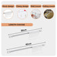 🪝No-Drill Track Hooks: 10 Sliding Hooks, Strong Adhesive, Space-Saving | 30/40cm
