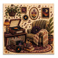 ✨ Cozy Hobby Rooms 3D Diamond Painting Kit