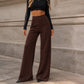 Women's Casual High-Waisted Wide-Leg Pants