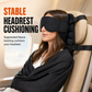 🖤 Black Friday Deal: Just £9.99! 🔥 50K+ Sold! ✈️ 2-in-1 Memory Foam Travel Pillow & 3D Blackout Sleep Mask for Neck Support & Rest On the Go