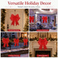 🎄Xmas Sale - 50% OFF❤️ 24-Inch Pre-Lit LED Christmas Bow – Weatherproof Red Outdoor & Indoor Festive Decoration