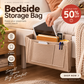 🥳2026 HOT SALE🥳💞50K+ SOLD! 🛏️50% OFF NOW! Bedside Hanging Storage Bag‑Multi‑Pocket Bed Caddy Organizer, Felt Hanging Pouch for Dorm Bunk Bed Hold Tablet Book Phone Stationery-B
