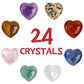 💖24 Pack Valentines Cards with Heart-Shape Crystals