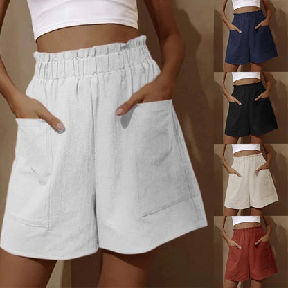 ✨Women's Summer High Waist Wide Leg Casual Shorts