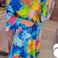 🔥2024 Hot Sale💃V-neck Floral Seaside Vacation Loose Dress