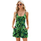 Vacation Scoop Neck Cami Romper with Pockets