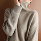 Loose Cashmere Turtleneck Sweater Cardigan