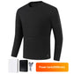 Nice gift*Thermal Fleece Underwear USB Electric Heating Suit With Power Bank