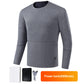 Nice gift*Thermal Fleece Underwear USB Electric Heating Suit With Power Bank