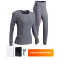 Nice gift*Thermal Fleece Underwear USB Electric Heating Suit With Power Bank