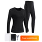 Nice gift*Thermal Fleece Underwear USB Electric Heating Suit With Power Bank